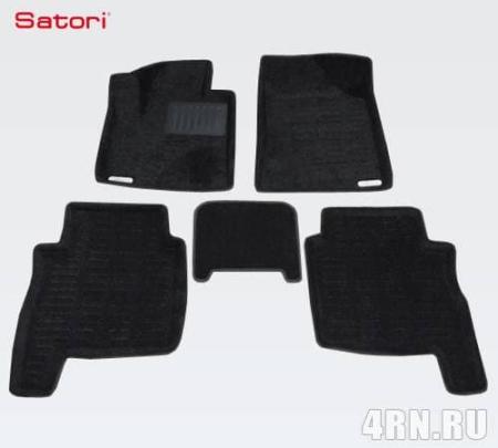 Коврики салона Satori Liner 3D Basic текстильные для Hyundai Santa Fe (2010-2012) № SI 02-00227