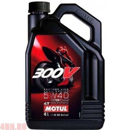 Масло Motul 300V 4T FL ROAD RACING 5W40 4T 4 л