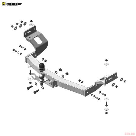 Фаркоп для Mitsubishi Pajero Sport (2021-2024) № 91313-FE