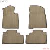 Коврики в салон 3D Kvest для Lexus RX (2015-2022) бежевые № KVESTLEX00001Kb1