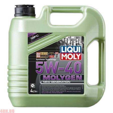 Масло LIQUI MOLY Molygen New Generation 5W40 моторное синтетическое 4л артикул 9054