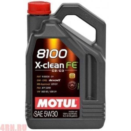 Масло Motul 8100 X-clean FE 5W30 моторное синтетическое 5 л