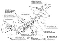 Фаркоп Imiola быстросъемный для Mitsubishi Outlander XL (2007-2012) № Y.A24